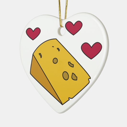 Kaas en Kisses Cockney Rhyming Slang Gift Keramisch Ornament (Links)