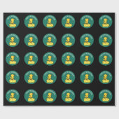 Kaas en Quackers Grappige Duck Pun Donker BG Cadeaupapier (Vlak)