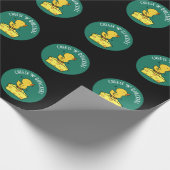 Kaas en Quackers Grappige Duck Pun Donker BG Cadeaupapier (Hoek)