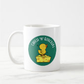 Kaas en Quackers Grappige Duck Pun Koffiemok (Links)