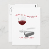 kaas en wijn briefkaart (Voorkant / Achterkant)