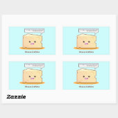 Kaas en wijn rechthoekige sticker (Vel)