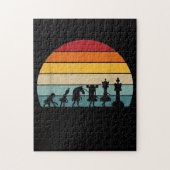 Kaas Evolution Retro Gift for a Chess Legpuzzel (Verticaal)