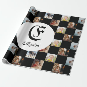 Kaas Familie Fotonaam Verpakkingspapier Cadeaupapier