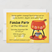 Kaas Fondue Party - Uitnodiging (Voorkant)
