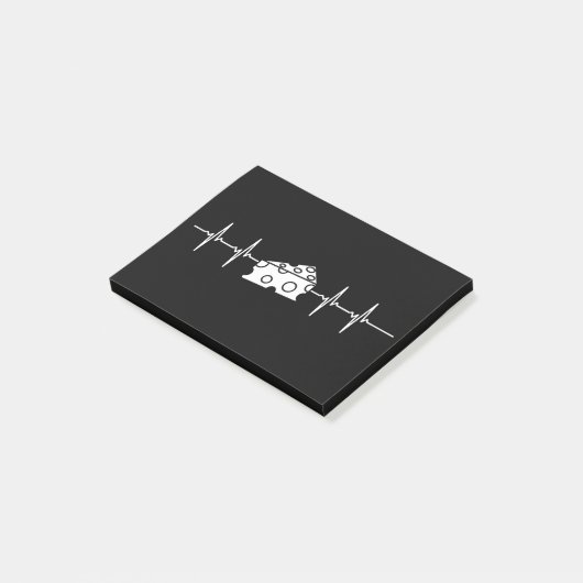 Kaas hartslag post-it® notes (Schuin)
