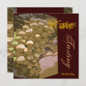 Kaas in de wijnfeestdag CUSTOMIZE Kaart (Voorkant / Achterkant)