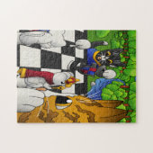 Kaas in het park legpuzzel (Horizontaal)