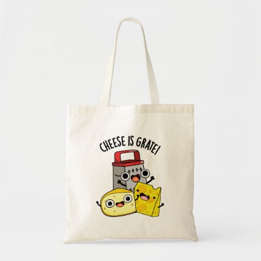 Kaas is grate grappige voedsel woordspeling tote bag (Voorkant)