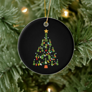 Kaas kerstboom - Koningin Koningin Knight Rook Keramisch Ornament
