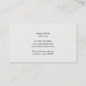 Kaas, Logo Koude Vintage Visitekaartje (Achterkant)