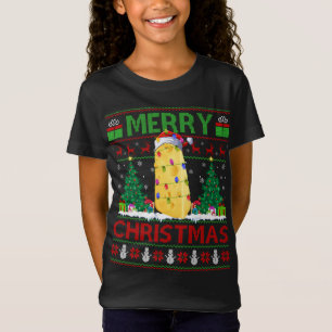 Kaas Lover Xmas - boom Ugly Santa Cheese Kerstmis T-shirt