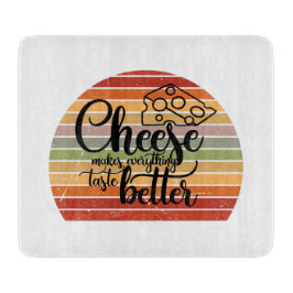Kaas maakt alles smaakje beter snijplank