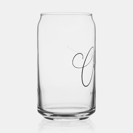 Kaas Minimale zwarte witte ritssluiting Aangepast  Blikvorm Glas (Rechts)