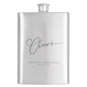 Kaas Minimale zwarte witte ritssluiting Aangepast  Flacon (Voorkant)