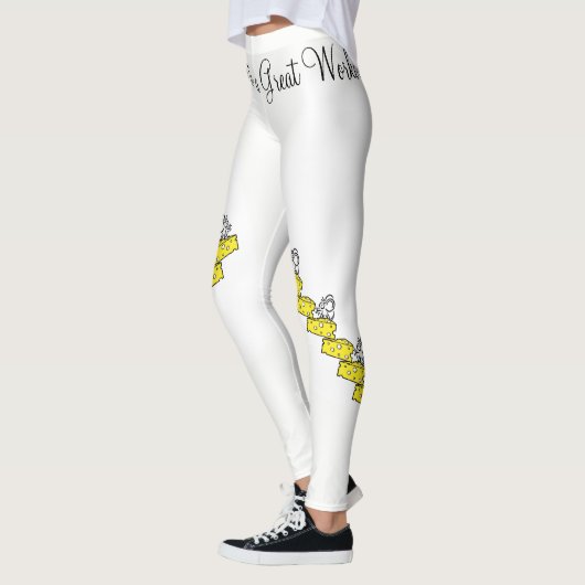 Kaas Mouse - Witte Leggings voor fantastische werk (Links)