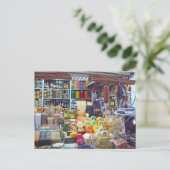 Kaas, olijven en noten briefkaart (Staand voorkant)