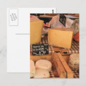 Kaas op een markt briefkaart (Voorkant / Achterkant)