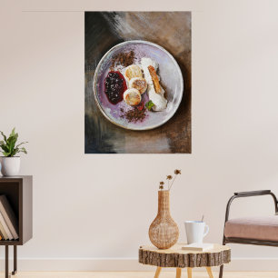 Kaas Pannenkoeken met bessen – Gourmet Food Poster