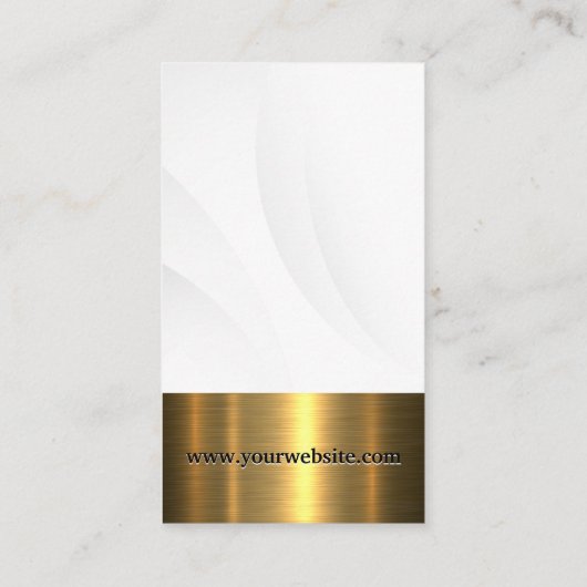 Kaas Pet Kokergereedschap | Goud metaal Visitekaartje (Achterkant)