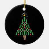 Kaas Piece-kerstboom Keramisch Ornament (Voorkant)