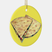 Kaas Quesadillas Mexican Food Appetizer Queso Keramisch Ornament (Rechts)