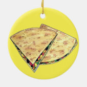 Kaas Quesadillas Mexican Food Appetizer Queso Keramisch Ornament (Achterkant)