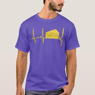 Kaas Shirt met hartslag Funny Cheese Gift