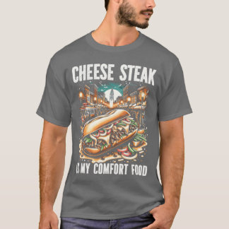 Kaas Steak Eten Liefhebber Amerikaanse Sandwich Et T-shirt