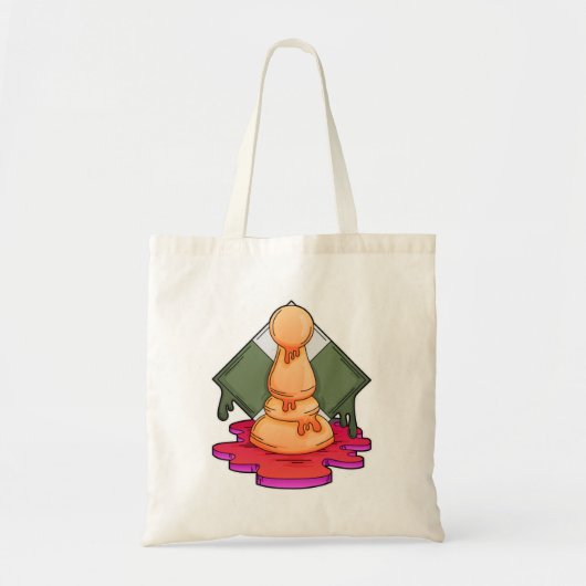 Kaas stuk Pawn Tote Bag (Voorkant)