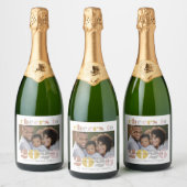 Kaas tot 2023 Nieuwjaar 2023 Sparkling Wijnetiket (Flessen)