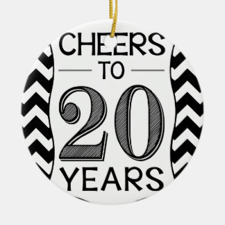 Kaas tot 20 jaar keramisch ornament