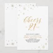 Kaas tot 21 | 21e uitnodiging van de partij Gold (Voorkant / Achterkant)