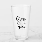 Kaas tot 21 jaar geboortedag glas (Voorkant)