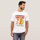 Kaas tot 21 jaar na geboorte t-shirt (Voorkant volledig)