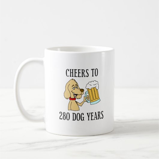 Kaas tot 280 mg 40e verjaardag koffiemok (Links)