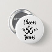 Kaas tot 50 jaar, geboortedag ronde button 5,7 cm (Voorkant /achterkant)
