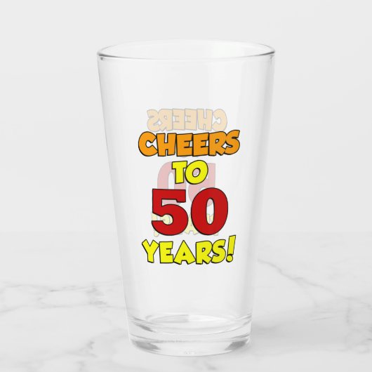 Kaas tot 50 jaar kleurrijk glas (Achterkant)