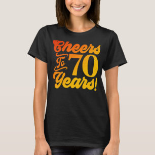 Kaas tot 70 jaar 70 jaar 70 jaar oud Man T-shirt