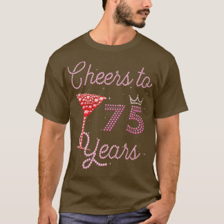 Kaas tot 75 jaar 75e verjaardag 75 jaar oud dag t-shirt