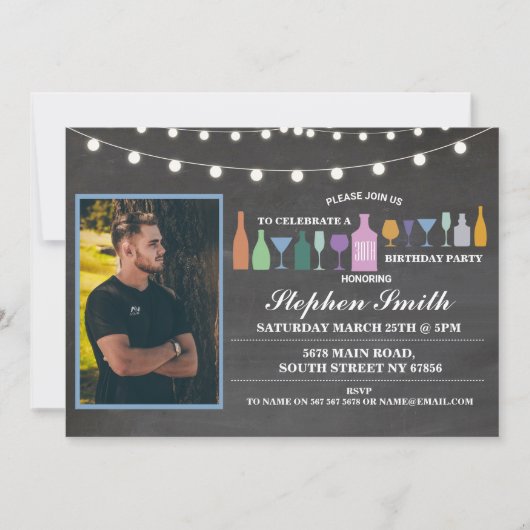 Kaas tot jaren Elke Drink van de Mannen balie van  Kaart (Voorkant)