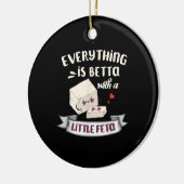 Kaas uit Griekenland - Feta-liefhebbers Keramisch Ornament (Links)