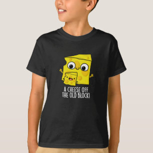 Kaas uit het oude blok Grappig eten Pun Dark BG T-shirt