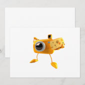 Kaas-uitnodigingen zeggen kaart (Voorkant / Achterkant)