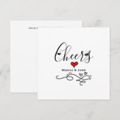 Kaas voor het koppelen van een glazen hartje kaart (Voorkant / Achterkant)