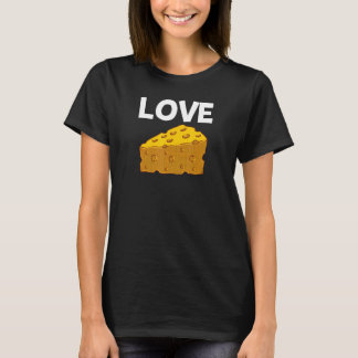 Kaas Voor Mannen Vrouwen Ricotta Kaas Ik Hou Van K T-shirt