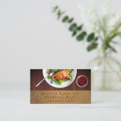 Kaas voor voedselontwerp visitekaartje (Staand voorkant)