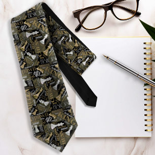 Kaas Voorwaarden en Stukken Zilver en Gold ID784 Stropdas