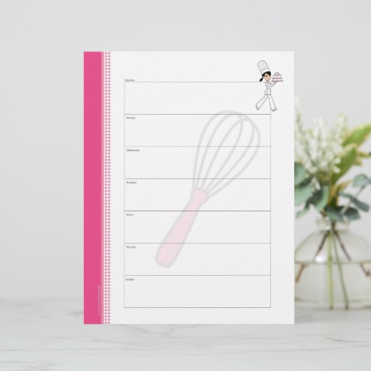 Kaas Weekly Meal Planner Pages (Staand voorkant)