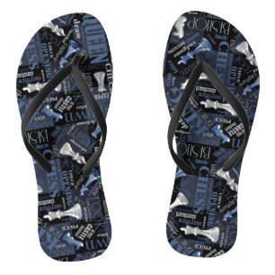 Kaas Zilver en Blauw ID784 Teenslippers